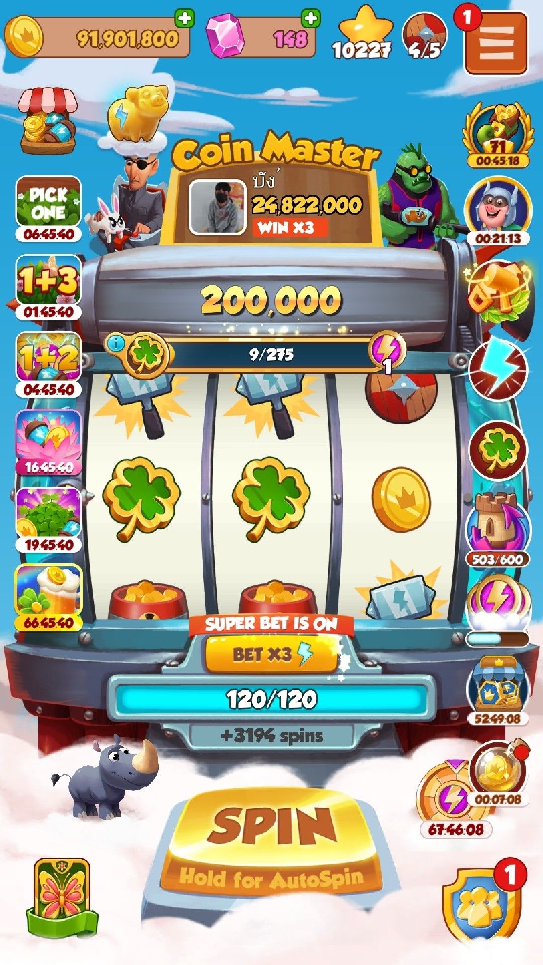 Spinia Casino game